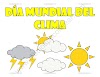 Día mundial del Clima dibujo a color y para colorear